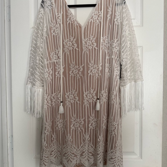 Idyllwind Cream Lace Floral Dress - Picture 3 of 3